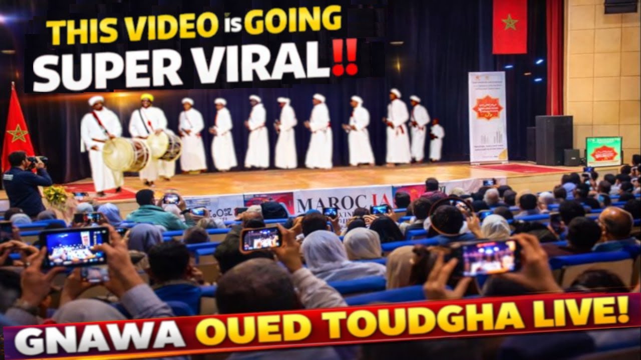 💥 Gnawa Oued Toudra Live | Epic Gnawa Amazigh Music Performance at Morocco AI Festival 🔥