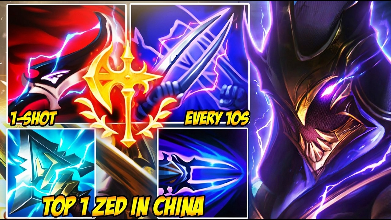 WILD RIFT CHINA TOP 1 ZED - DEATH MARK ONE-SHOTS ARE ILLEGAL