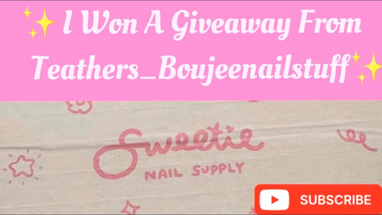 💅🏾✨ I won Teathers_Boujeenailstuff Giveaway ✨🎉 #nails  #gel #giveaway #gelpolish 