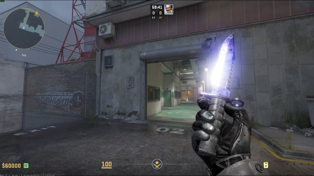 M9 Bayonet knife Doppler (phase 4) Gameplay CS2