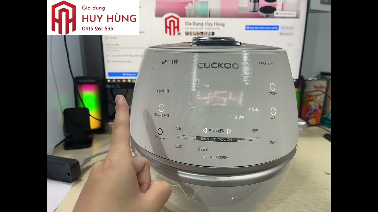 Hướng dẫn sử dụng nồi cơm Cuckoo cao tần CRP-CHAS109FW/ FB, lòng nồi inox