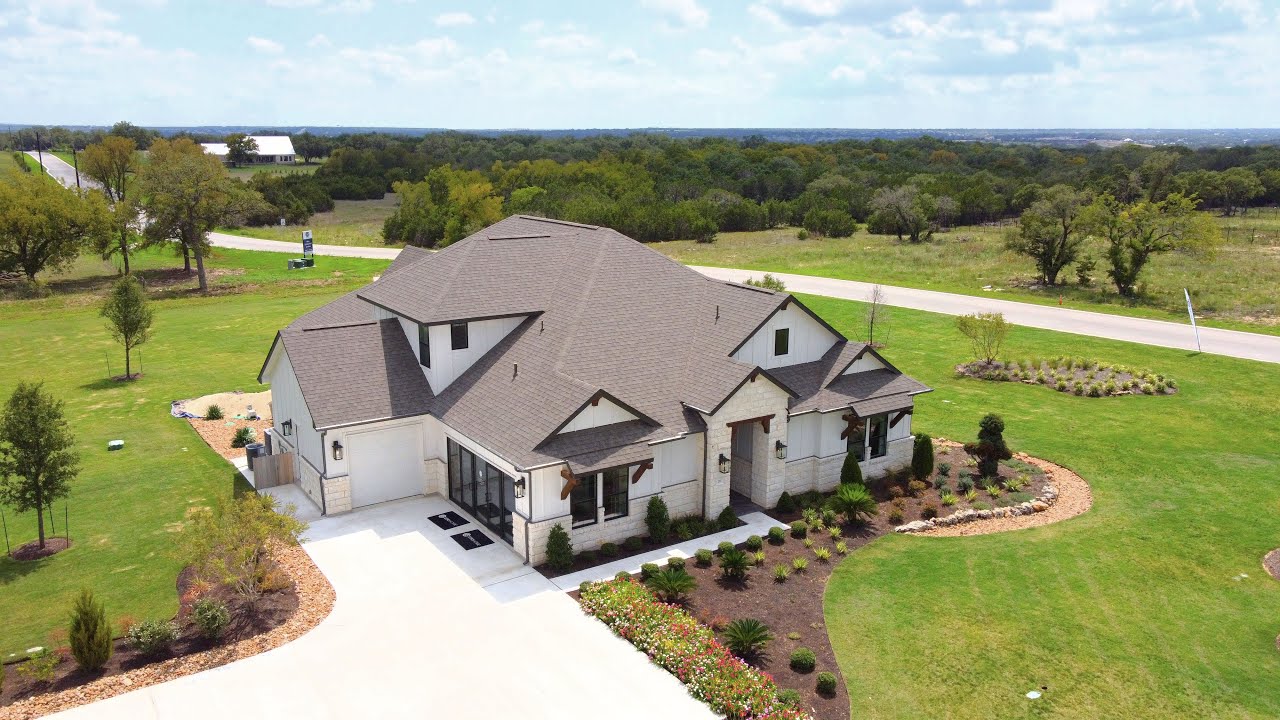 3400+ sq ft Lincoln Plan by GFO Homes on ONE ACRE in Liberty Hill, TX | North Haven | Blackhawk