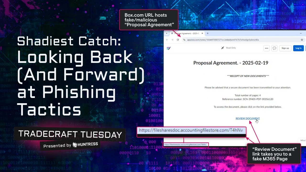 Tradecraft Tuesday | Shadiest Catch: Looking Back (And Forward) at Phishing Tactics