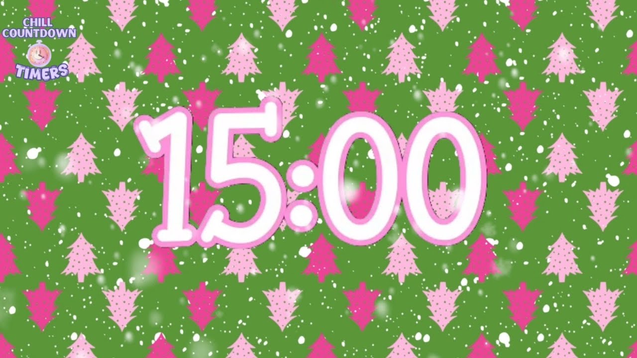 15 Minute Christmas Timer – Chill Countdown Holiday Timer with Snowfall