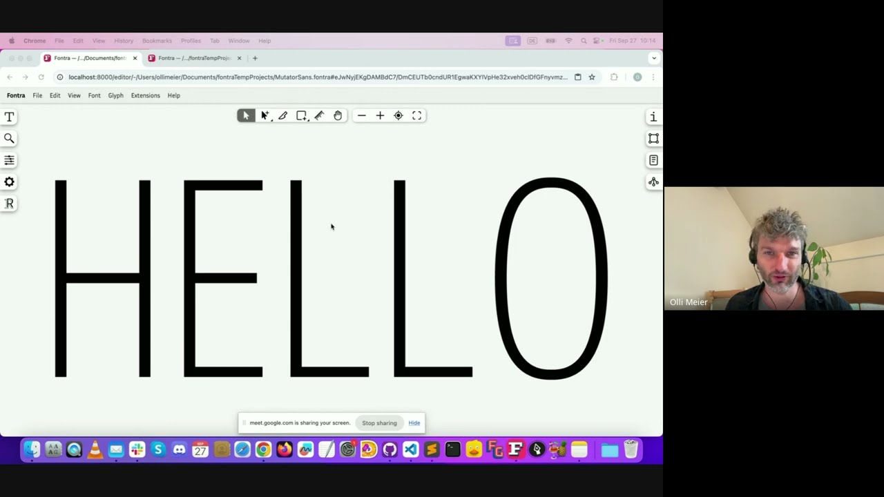 Live Fontra Demo #4 with Just van Rossum, Olli Meier and Gaëtan Baehr!