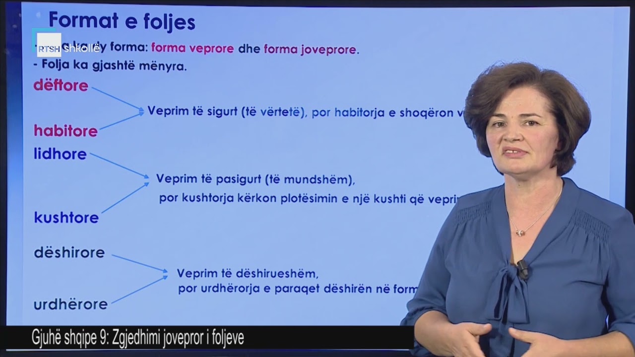 Gjuhë shqipe 9 - Zgjedhimi jovepror i foljeve
