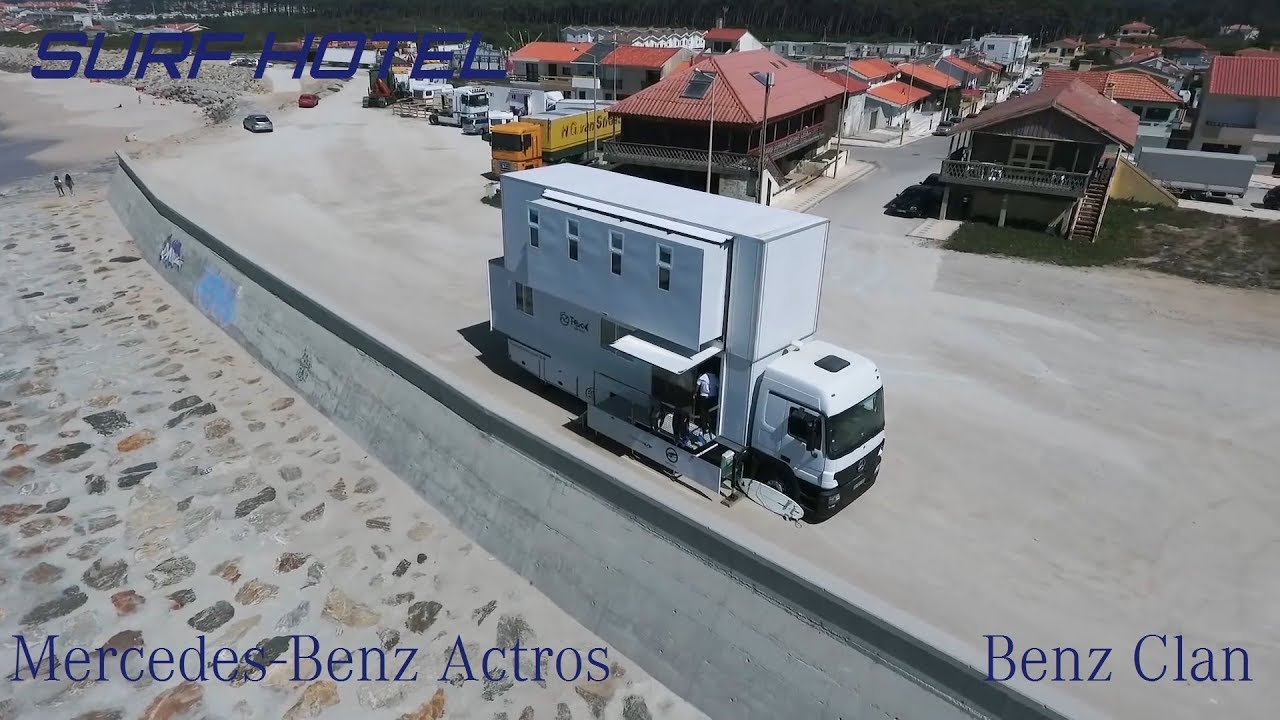 Mercedes-Benz Actros is a Surf Hotel! 🚐🏄&zwj;♂️