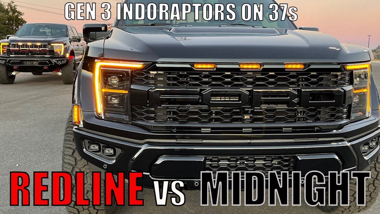 2021 GEN 3 Redline & Midnight INDORAPTOR Editions! Ford Raptor Custom Trucks on 37s Review!
