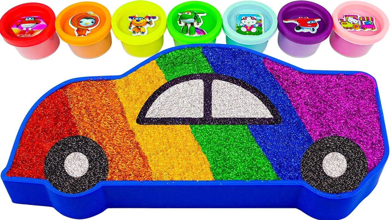 Video Menyenangkan | Membuat Mobil Balap Pelangi di Bak Mandi dari Campuran Slime ASMR