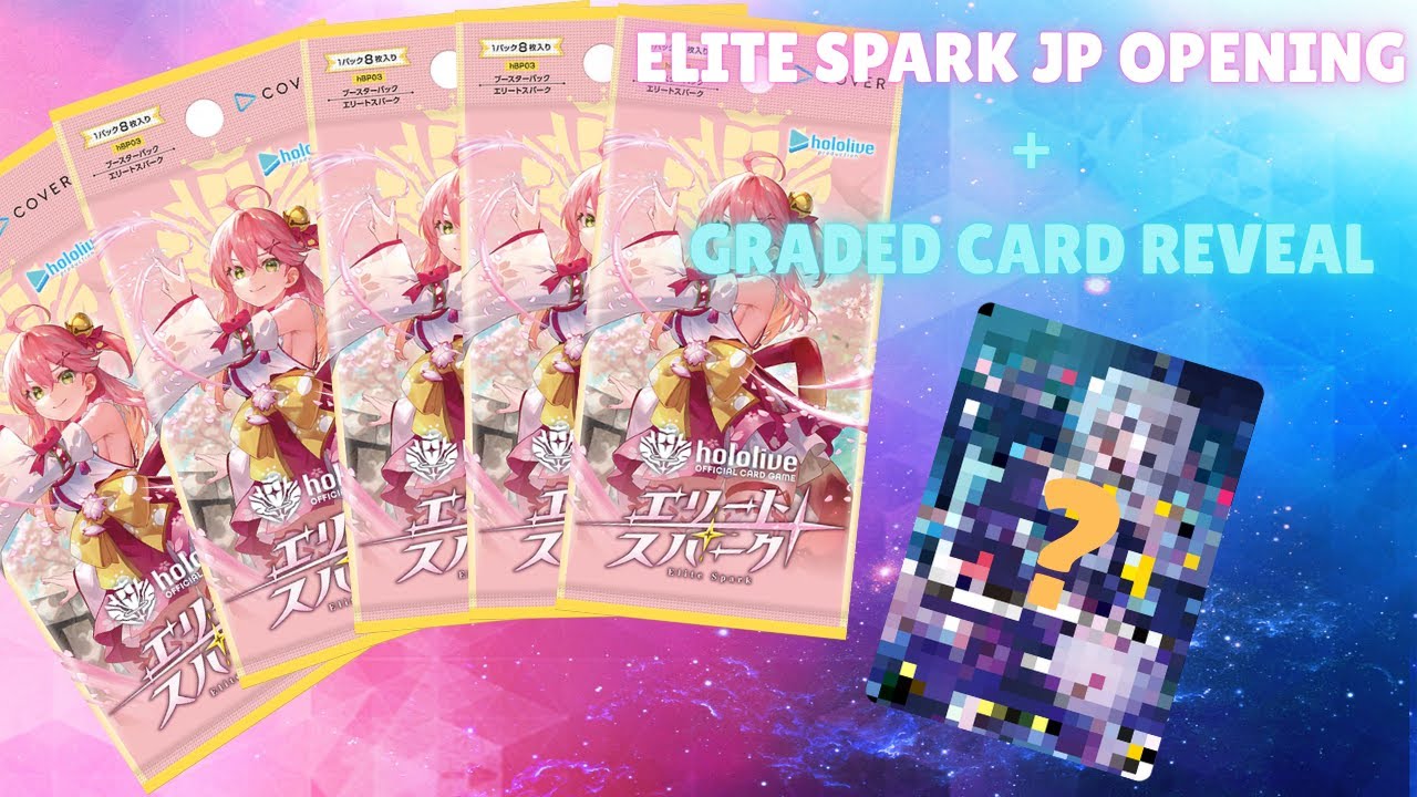 What to expect from Elite Spark EN release? Hololive OCG Elite Spark JP opening + Graded card return