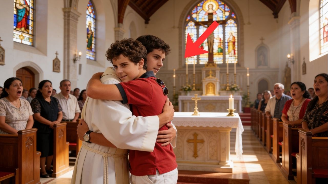 In Arequipa, Carlo hugged the accused young man, 13 minutes later the church was empty