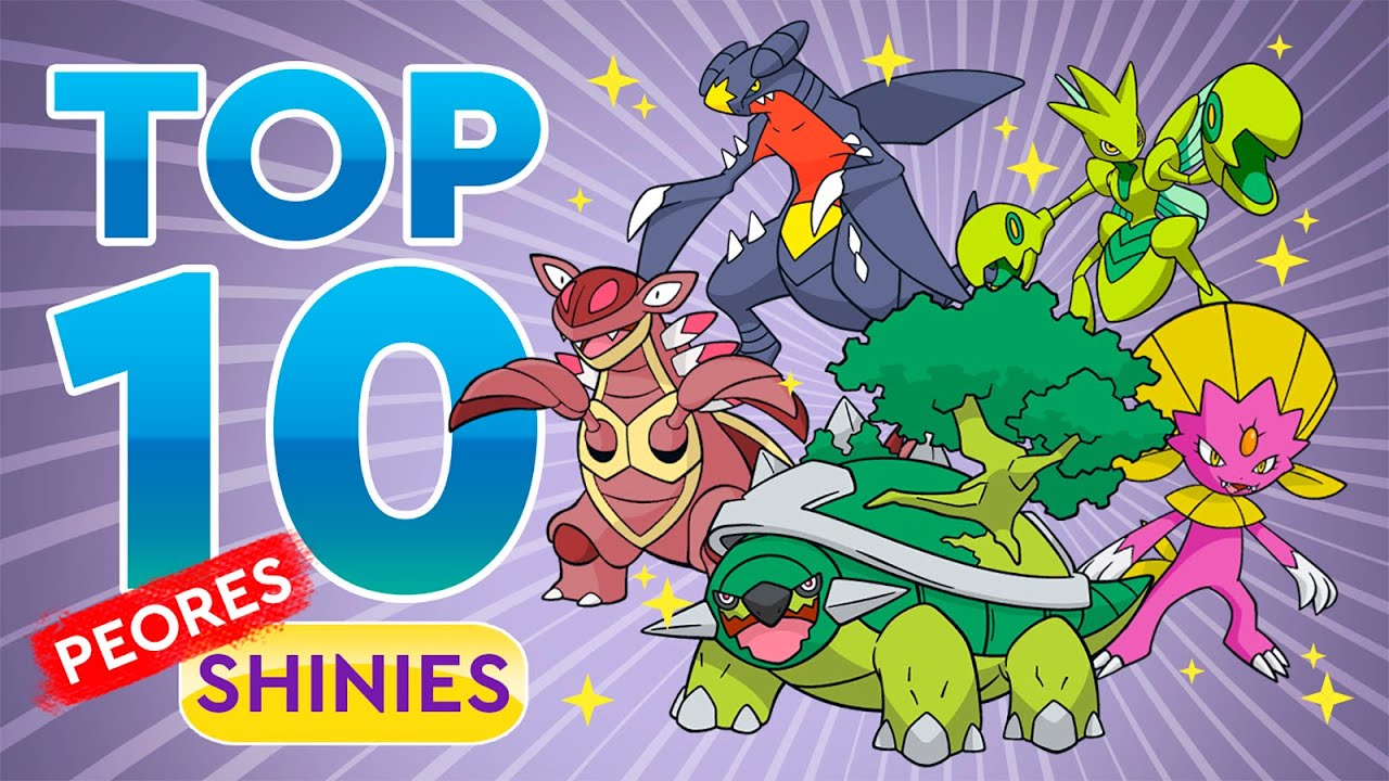 Top 10 - Peores Pokémon Shiny