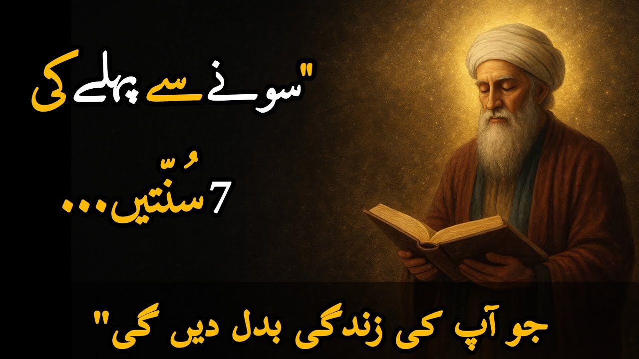 7 Sunnahs Before Sleeping | Raat Ko Sone Se Pehle Sunnah Routine | Islamic Reminder