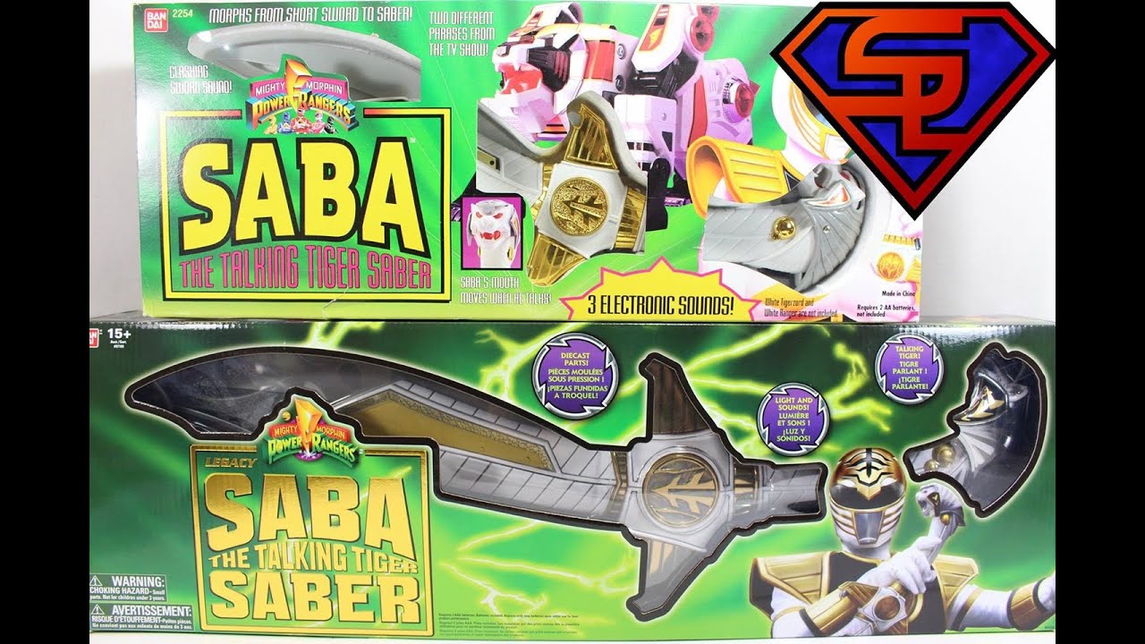 Mighty Morphin Power Rangers Legacy & 1994 Saba The Talking Tiger Saber Role Play Toy Review