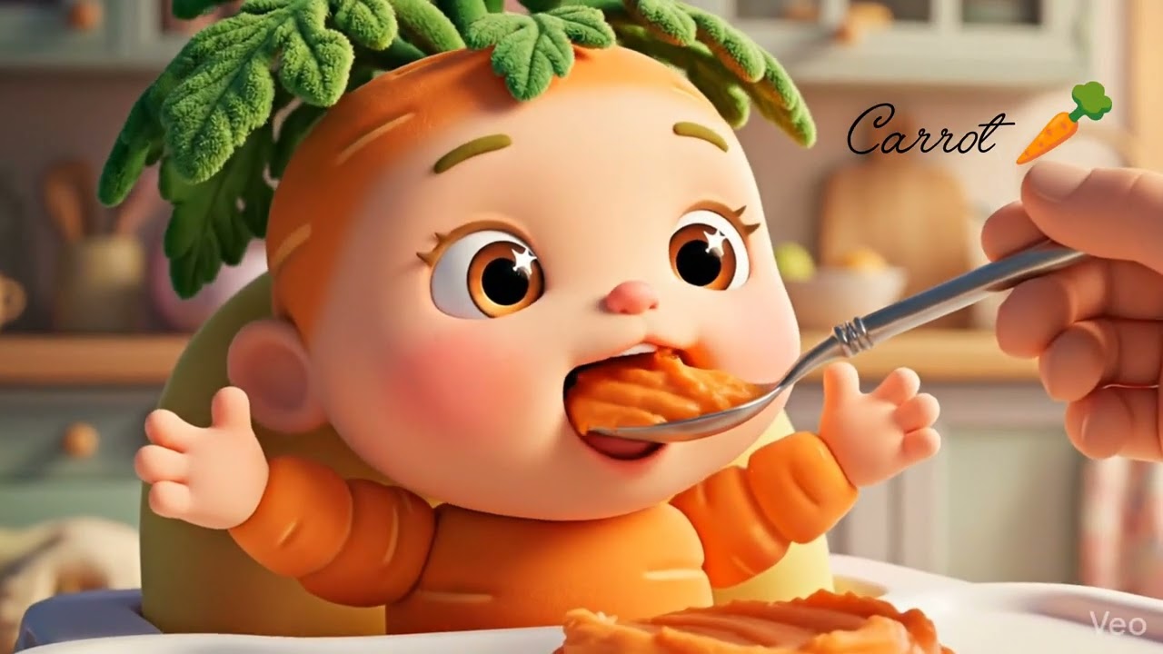 Pick your favourite vegetable baby and stay tuned for more such cute videos..😍😄