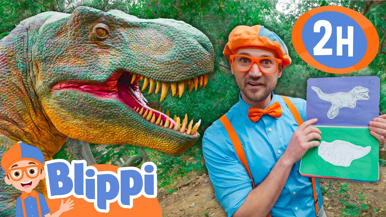 Blippi Goes DINOSAUR HUNTING! | Blippi and Meekah Best Friend Adventures | Educational Videos