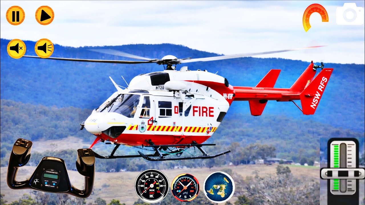 Police Helicopter Rescue Simulator 3d - Helicopter Simulator 2025 Game - Android Gameplay 