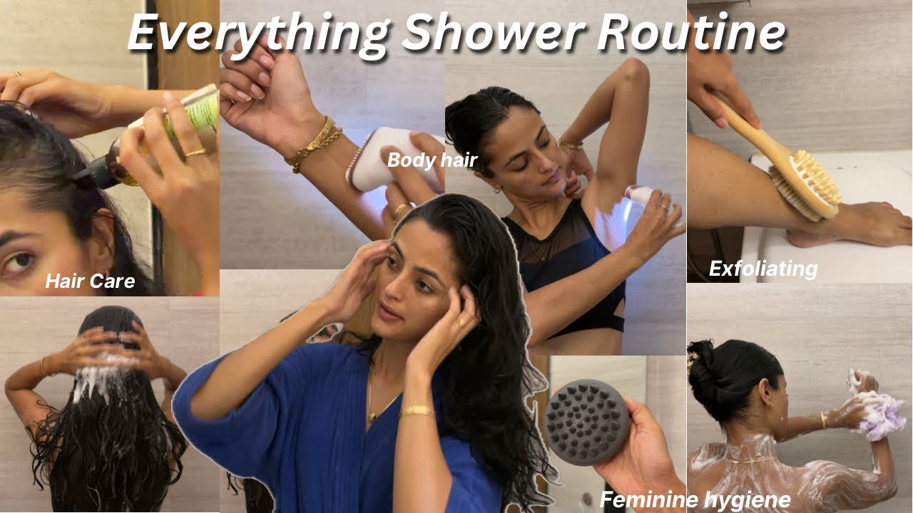 ultimate EVERYTHING SHOWER ROUTINE 🛁🌸🫧 glowy skin, feminine care, haircare, exfoliating & more !