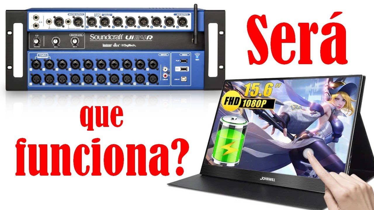 Monitor touchscreen Johnwill do Aliexpress com a Ui24r: Funciona?