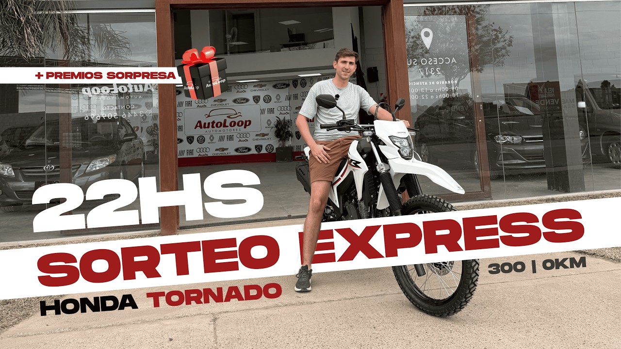 🔴 Sorteo en Vivo &ndash; Honda Tornado 300 0 km | AutoLoop | 13/04/2026