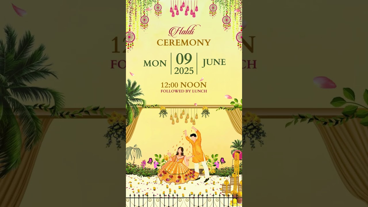 Royal Wedding Invitation Video ||  wedding invite