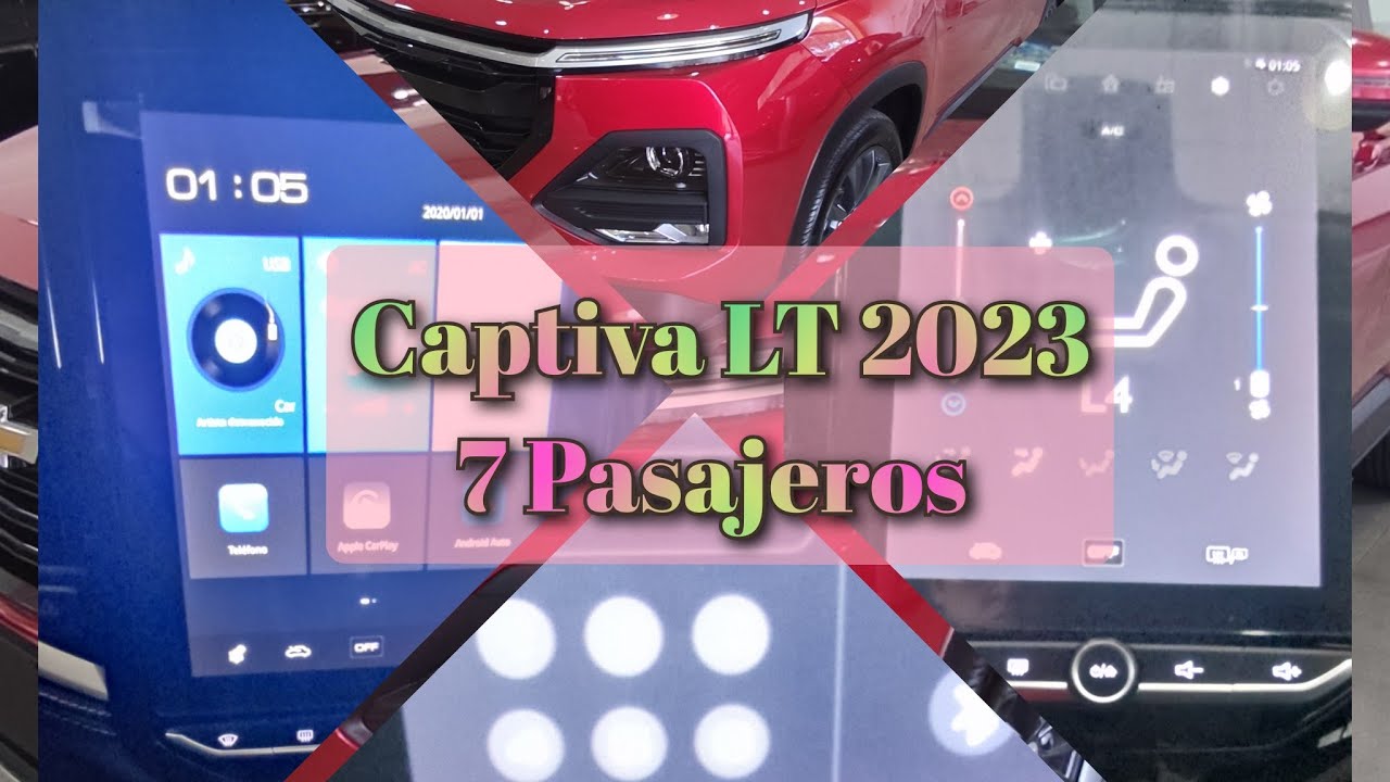 Captiva LT 7 pasajeros 2023 descripción a detalle, la mejor SUV en su segmento, calidad y precio.