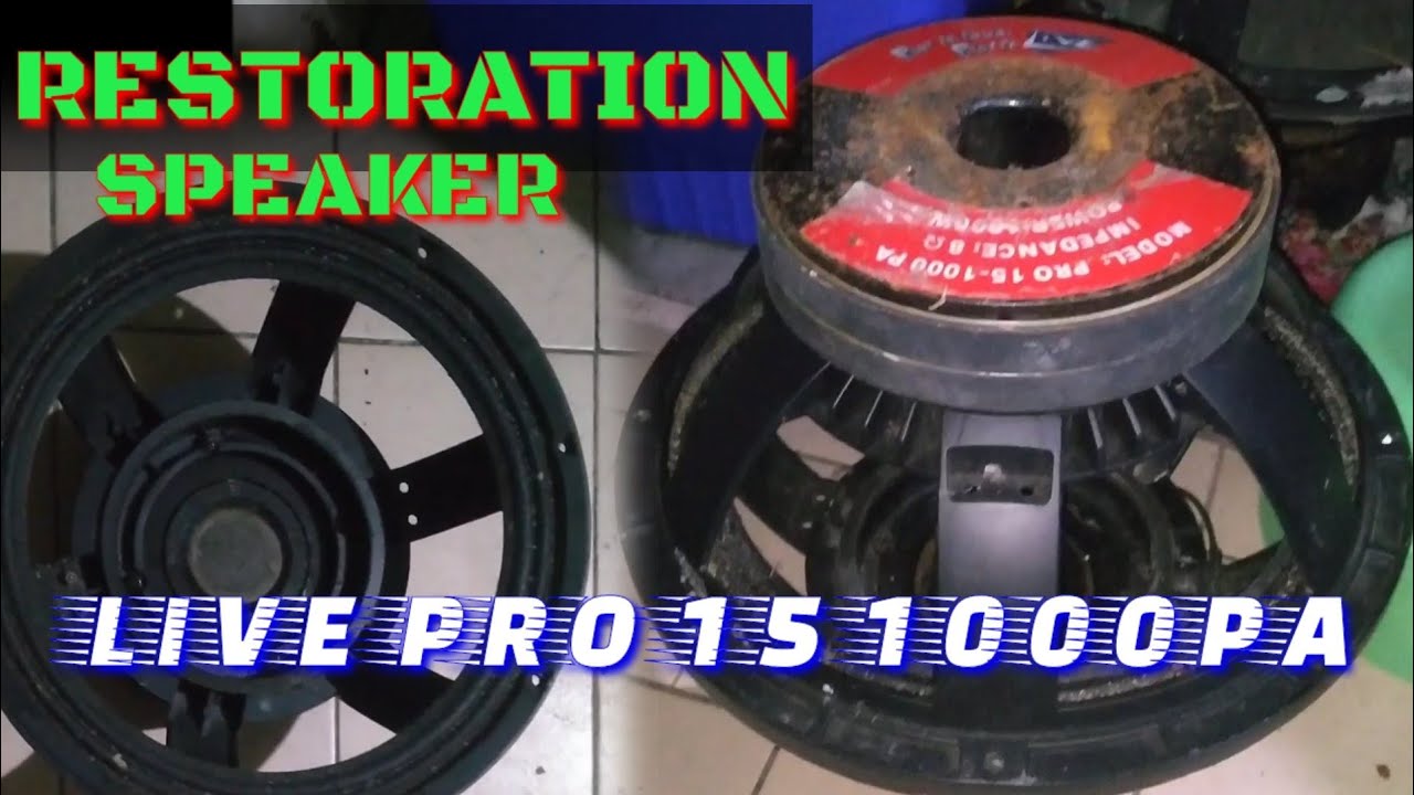 RESTORATION SPEAKER PRO 15 1000PA LIVE 1000WATTS DOUBLE MAGNET.