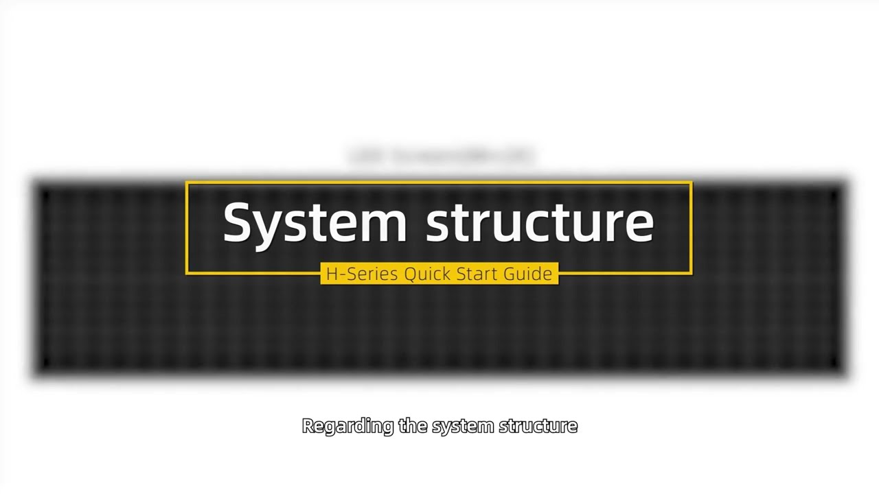 Novastar | 01 H Series Operation Video   System Structure