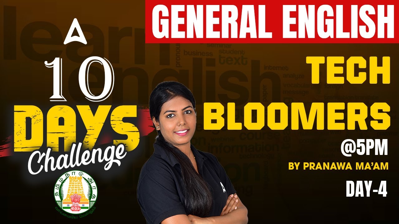 Tech Bloomers | TNPSC Group 2 General English | by Pranawa Ma'am | Day 4