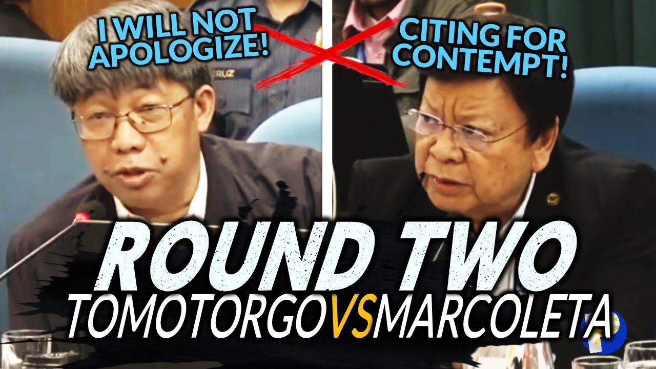 Atty. Vlogger Tomotorgo VS Marcoleta ROUND 2 Gustong i-Cited-for-Contempt ng house