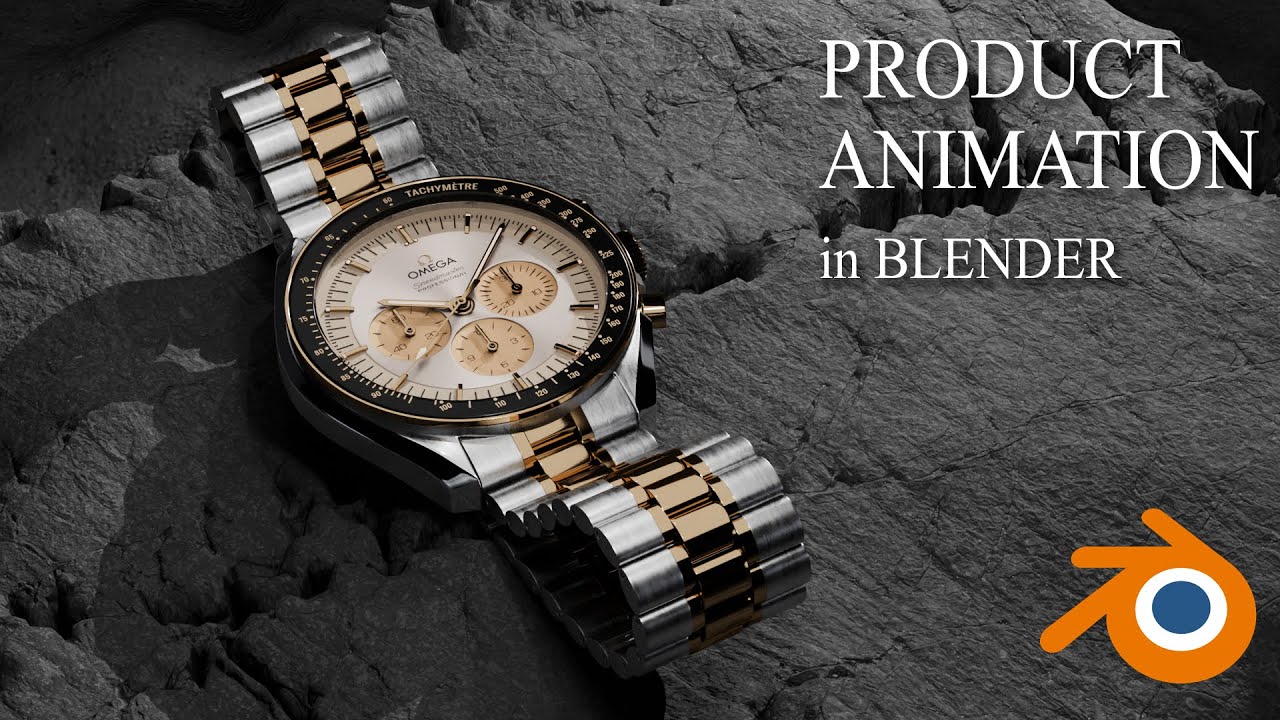 Product animation in blender  |  Omega speedmaster professional #blender