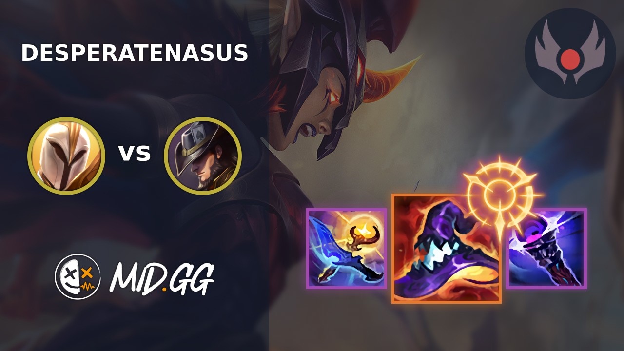 MID.GG: [ DesperateNasus ] Kayle MID vs Twisted Fate | EUNE GRANDMASTER | LOL Season 2026