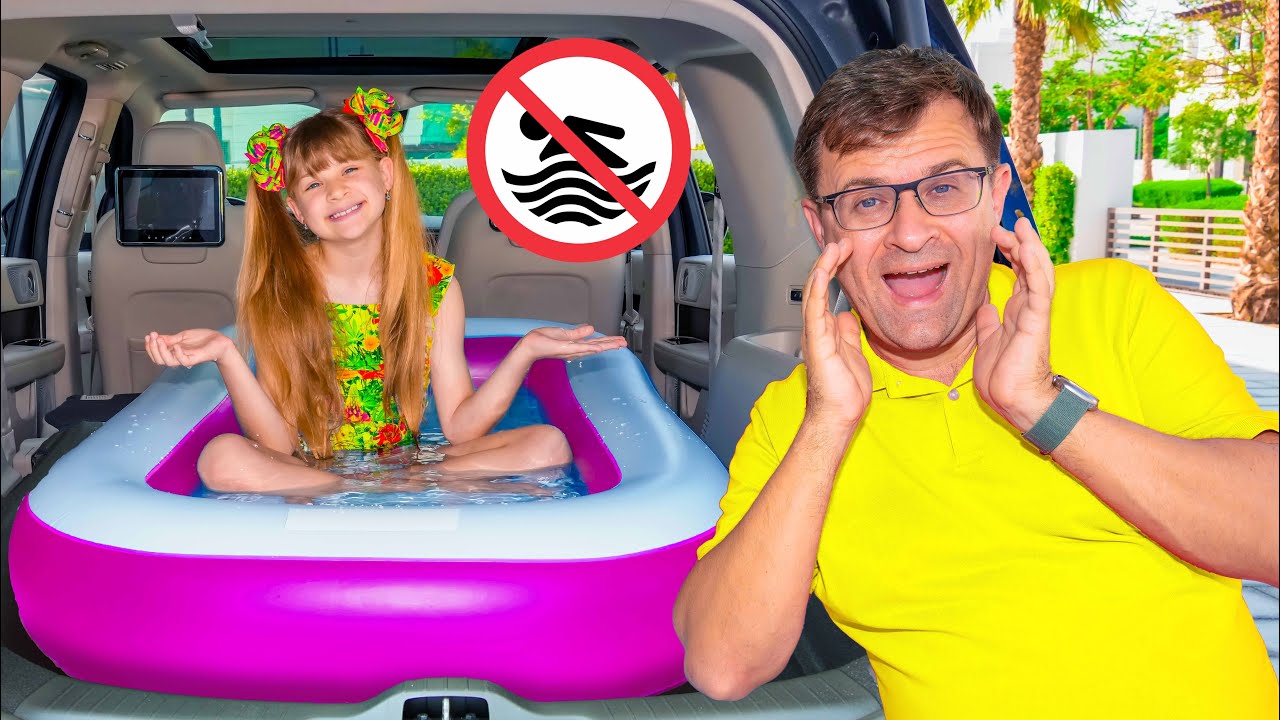 Diana and Oliver's Inflatable Pool Adventure