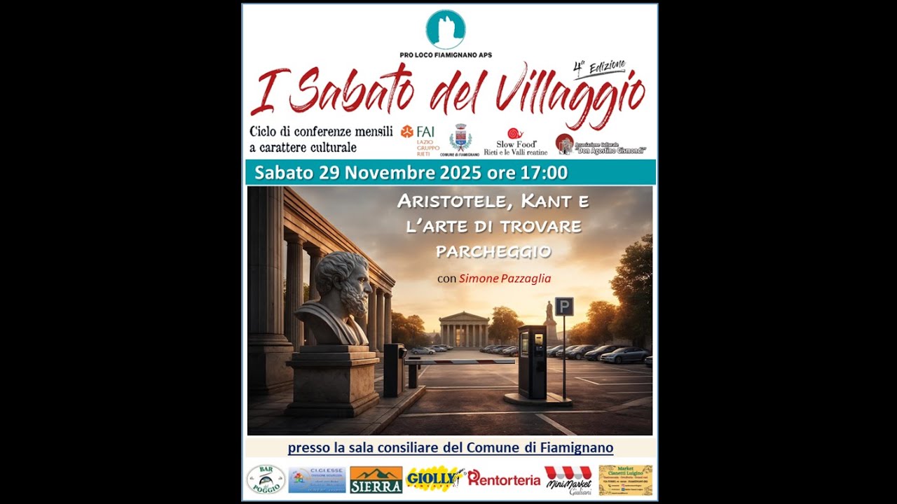 Aristotele, Kant e l’arte di trovare parcheggio