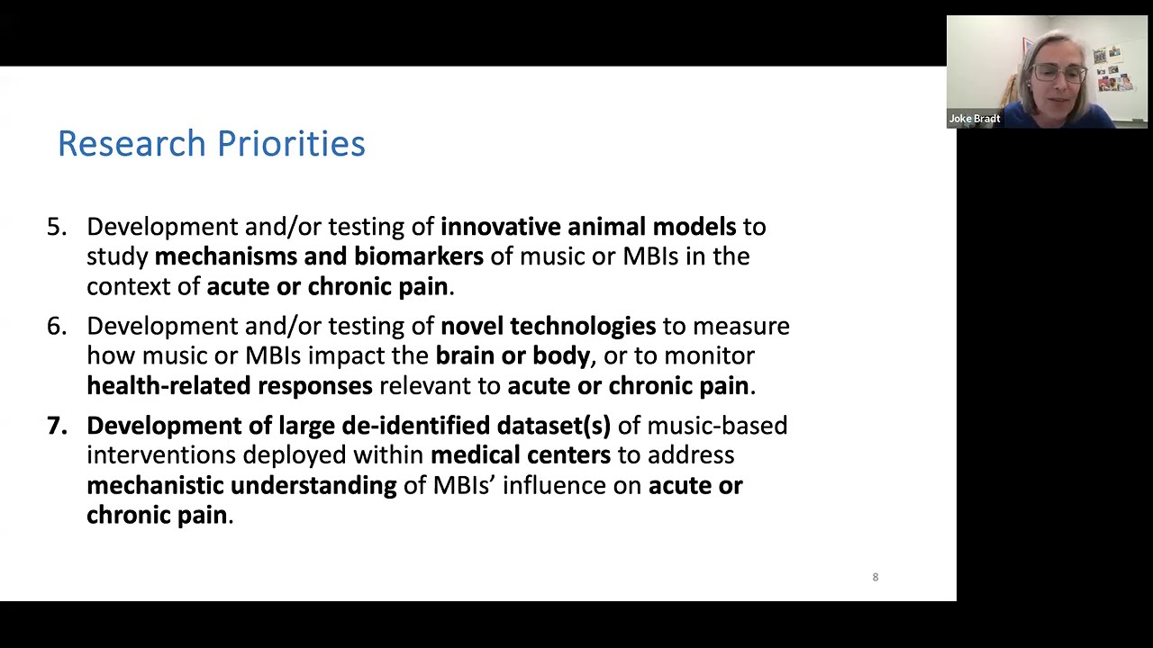 U24 Pain Music Network: Pilot Award Webinar