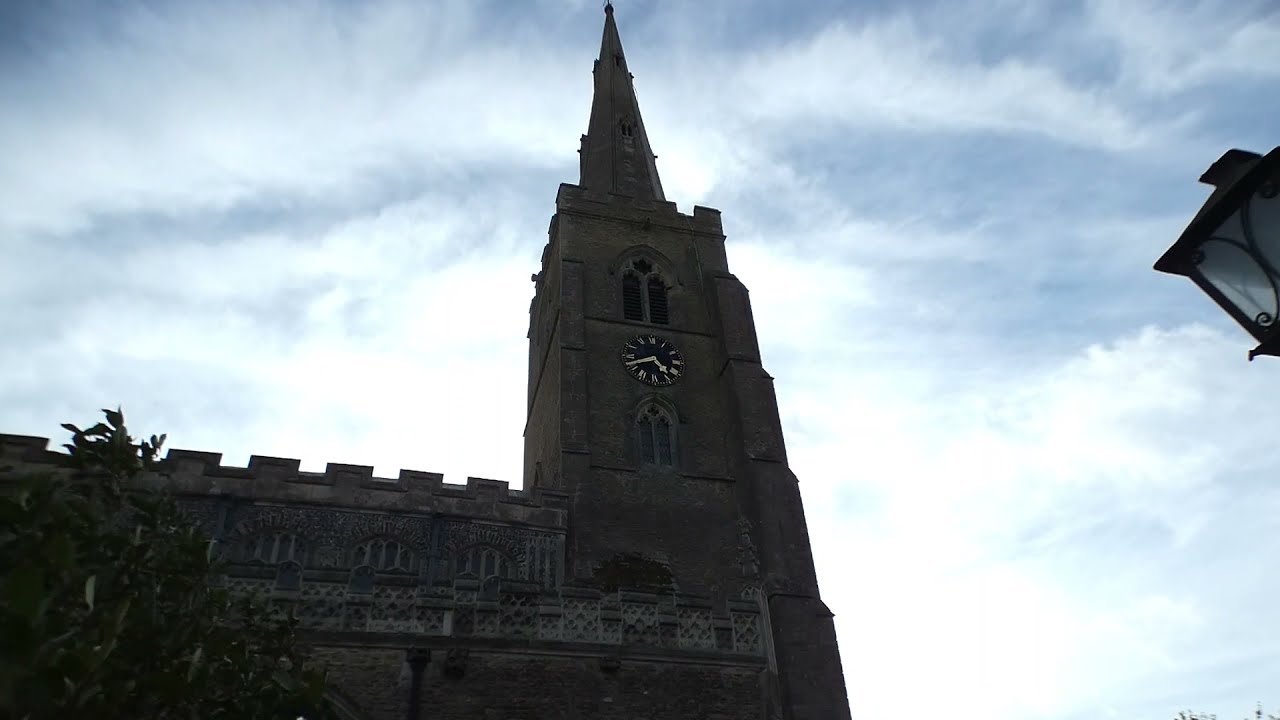 Magnificent St Wendreda's Church with 15th cent double hammerbeam roof March Cambridgeshire England