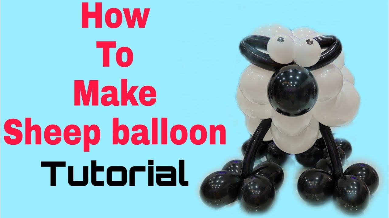 How to make sheep/karuf balloon.