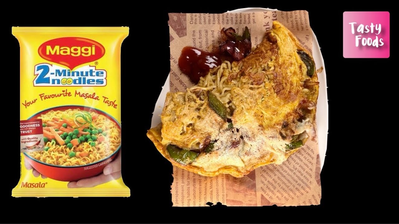 BEST FRIED OMELETTE CHEESE MAGGIE RECIPE | OMUMAGGI | MIDNIGHT CRAVINGS tempting maggi from scratch