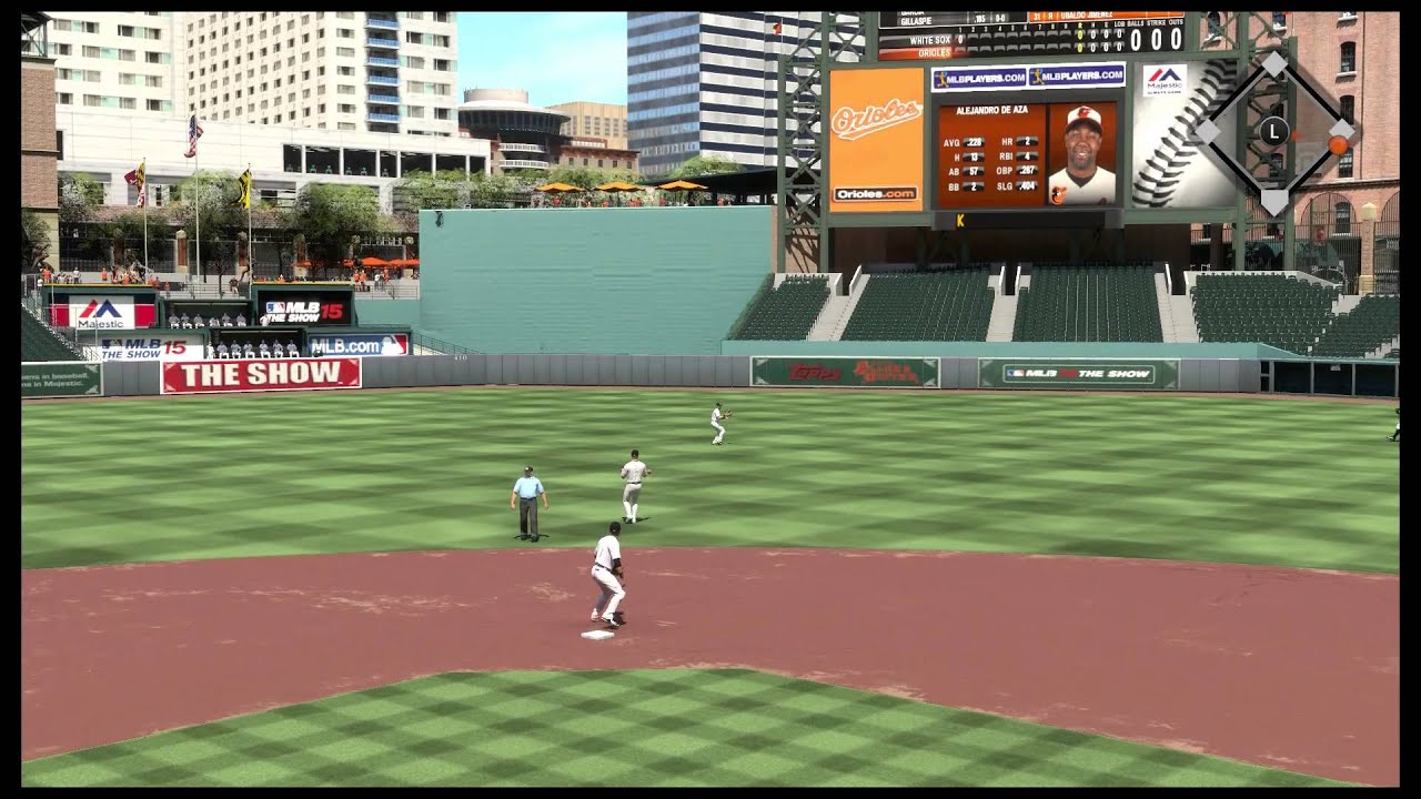 MLB 15: The Show - Orioles vs White Sox with no crowd