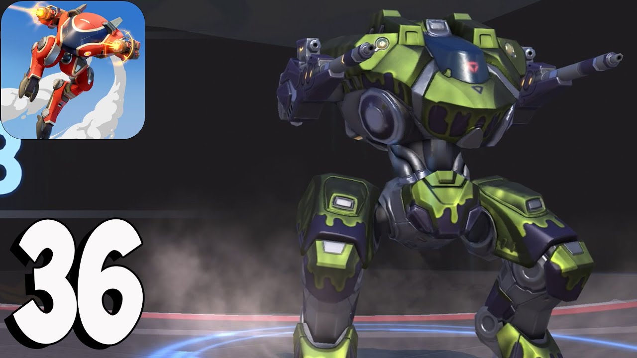 Mech Arena: Robot Showdown - Gameplay Walkthrough Part 36 - PARAGON SLIMSCALE(iOS,Android)