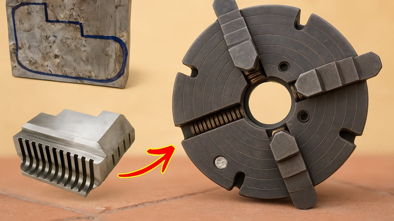 Making 4 jaw chuk from solid metal every mechanic not capable for this extreme precision machining