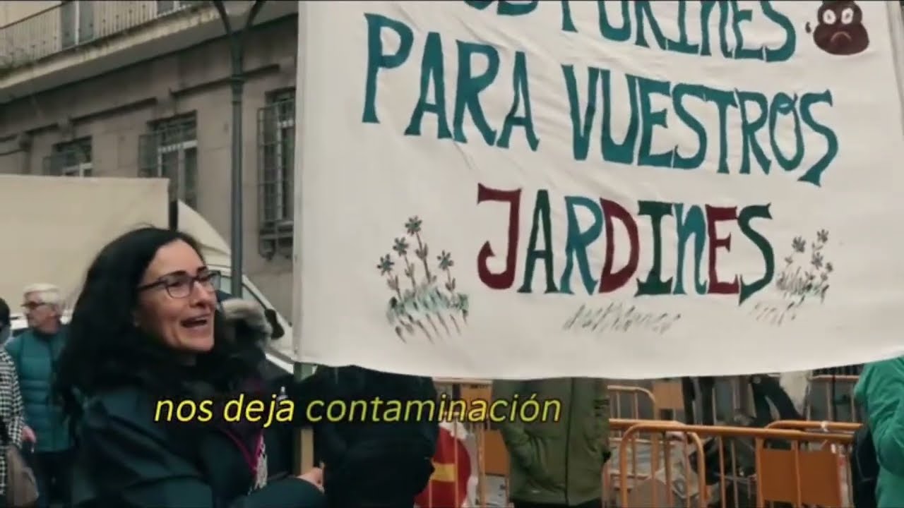 Castilla y León manifestación contra las macrogranjas y macroplantas de biogás