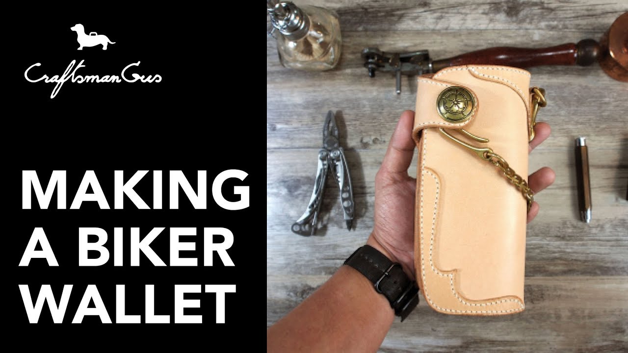 Making Leather Wallet : Biker Wallet #LeatherAddict EP17