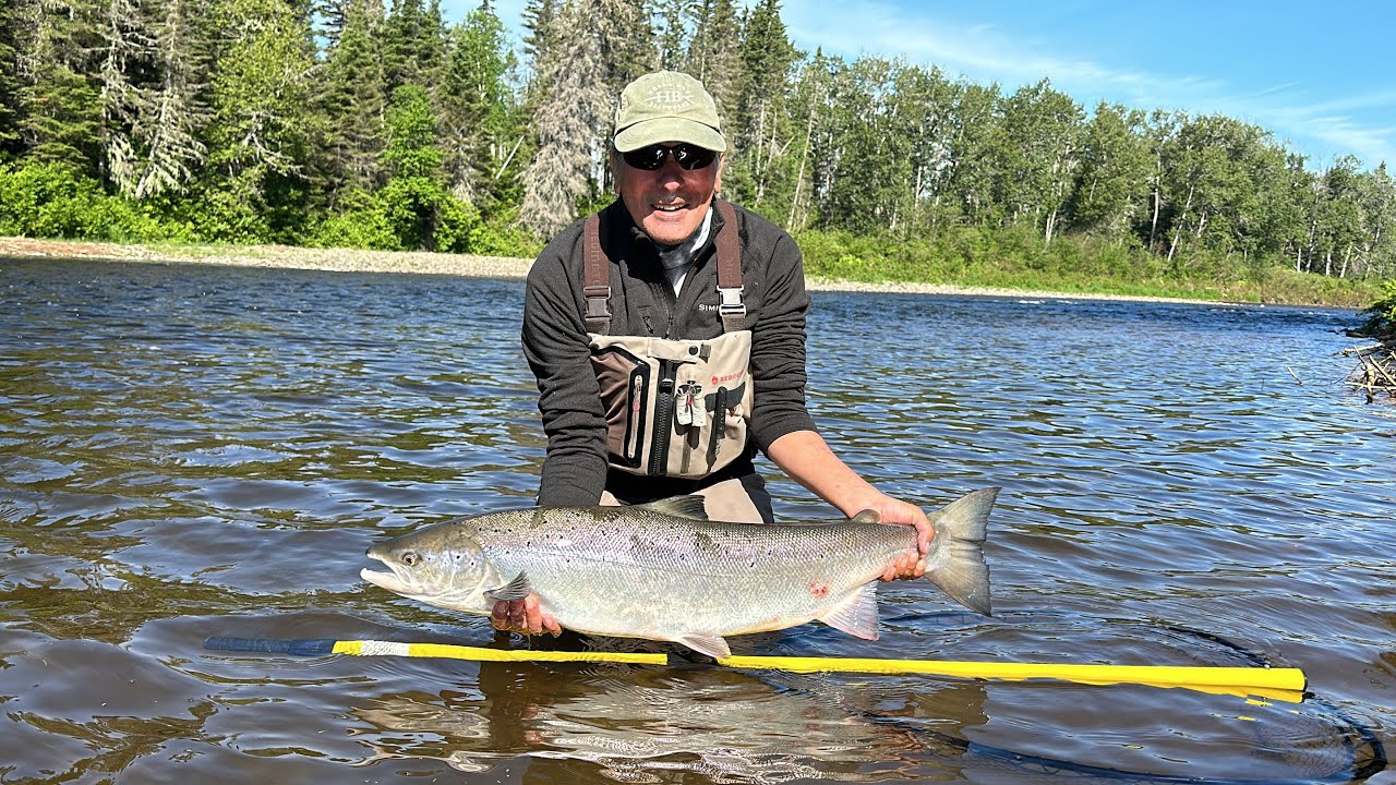 Atlantic Salmon “Big Beauty” #bigfish #atlanticsalmon #spey  #flyfishing #salmon #extremegoodluck