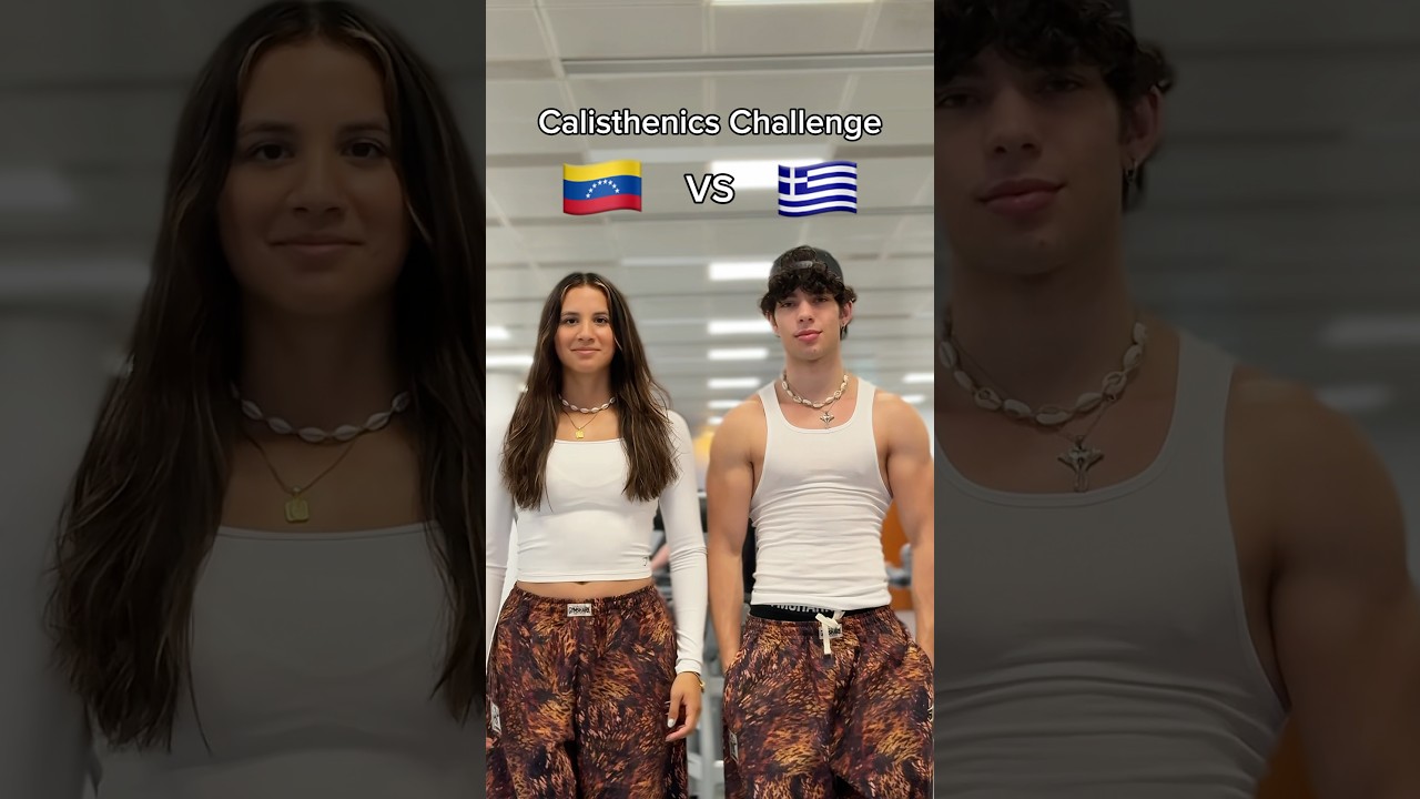 IMPOSSIBLE calisthenics couple challenge 💀 who won🤔 #calisthenics #motivation #gym #gymmotivation