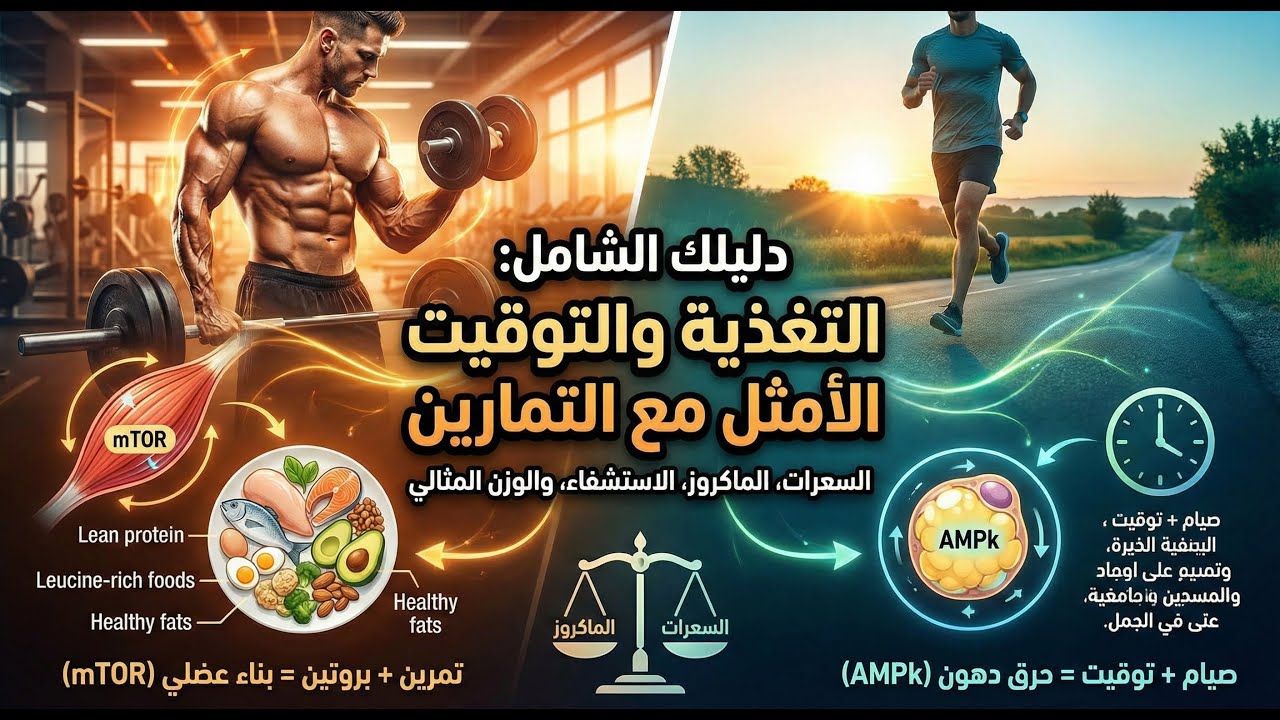 دليلك الشامل للأكل لبناء العضلات وحرق الدهون