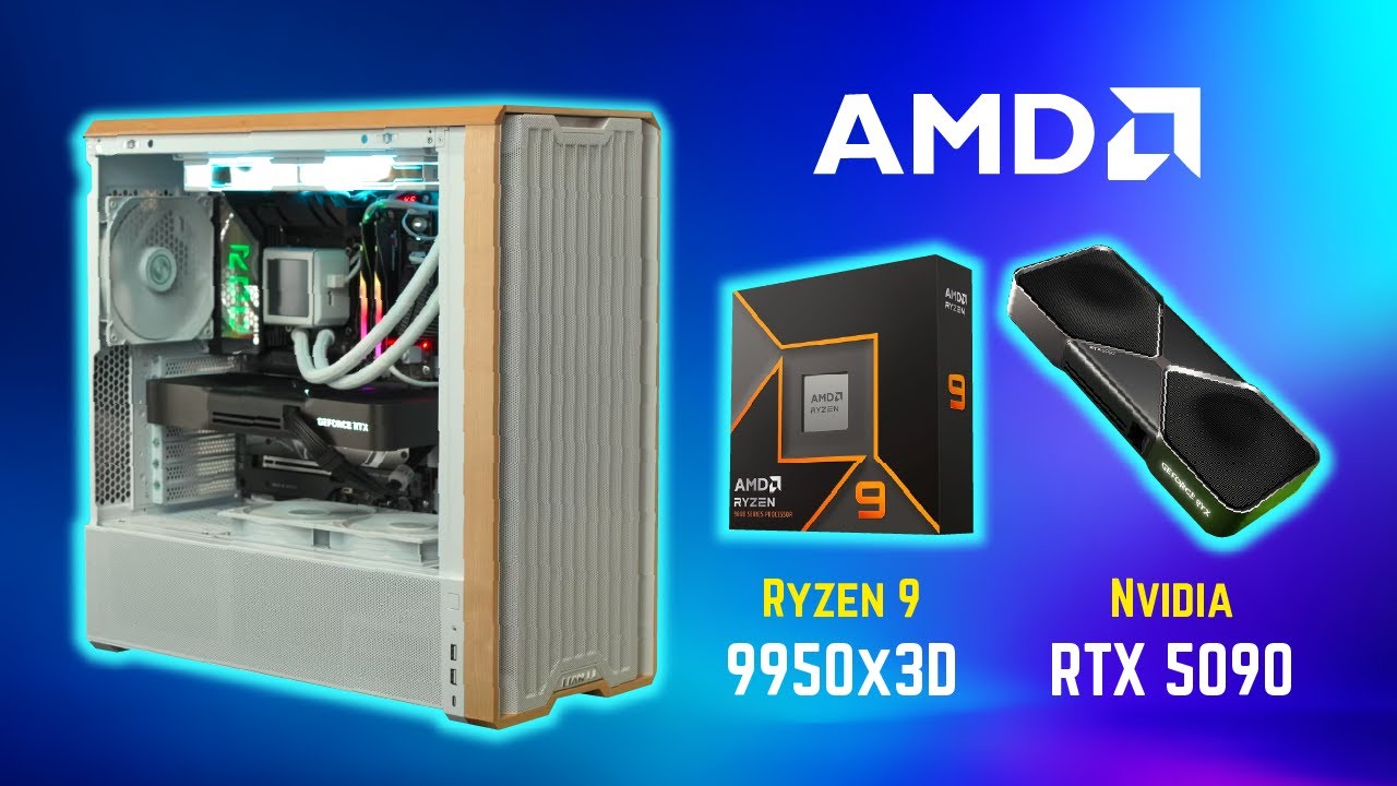 Сборка на базе Ryzen 9 9950X3D и Nvidia RTX 5090 | Лучшая сборка игрового ПК-монстра в разрешении...