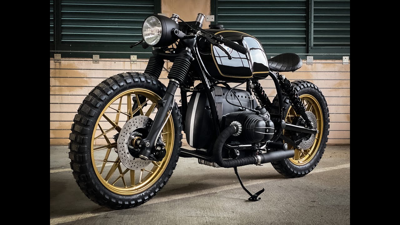 1979 BMW R100 CAFE RACER CUSTOM MOTORCYCLE DEMO AND EXHAUST SOUNDS