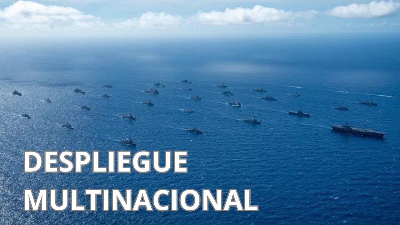 Buques mexicanos navegan en formaci&oacute;n con barcos multinacionales durante RIMPAC 2024