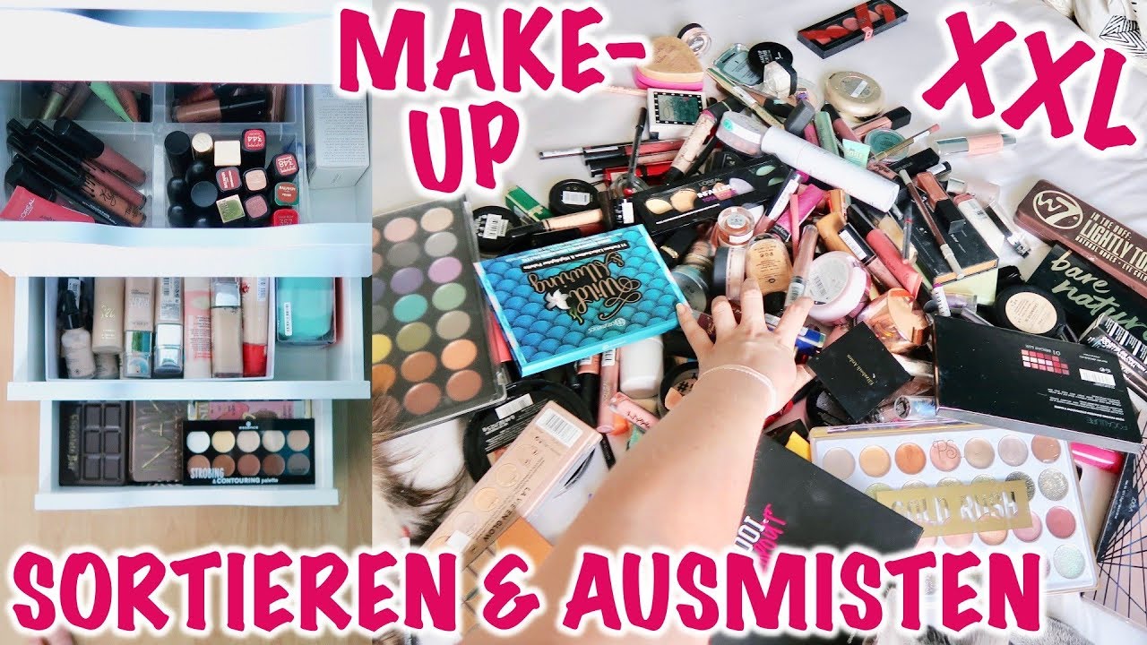 XL Makeup ausmisten & sortieren SCHMINKSAMMLUNG aussortieren I Meggyxoxo